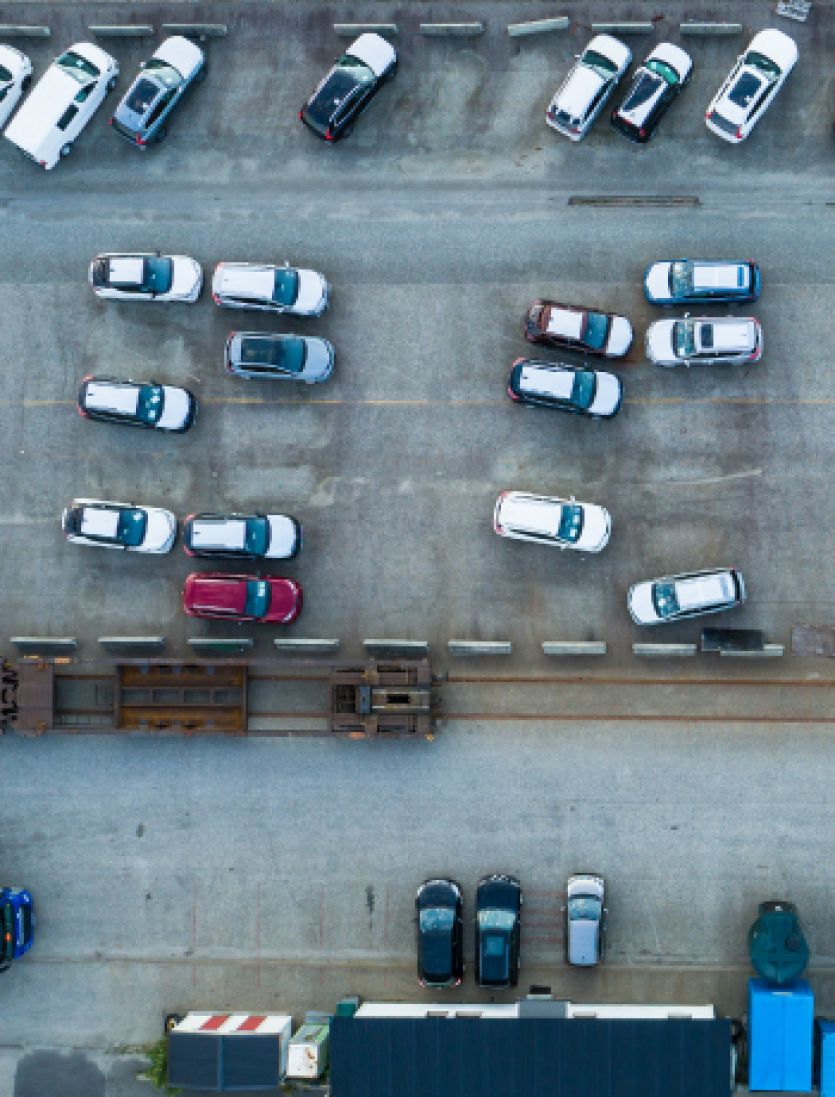 Multiple Cars from Sky